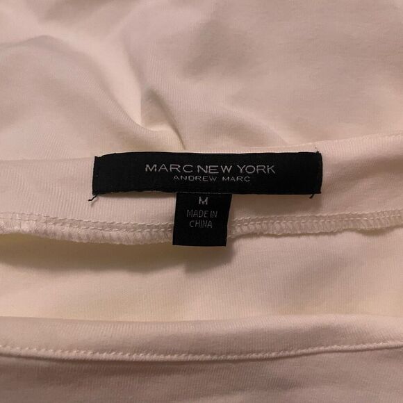 Marc New York Medium White Blouse Rhinestoned - Picture 6 of 6